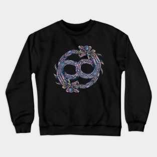 Ouroboros Quetzalcoatl Mexican Design Crewneck Sweatshirt